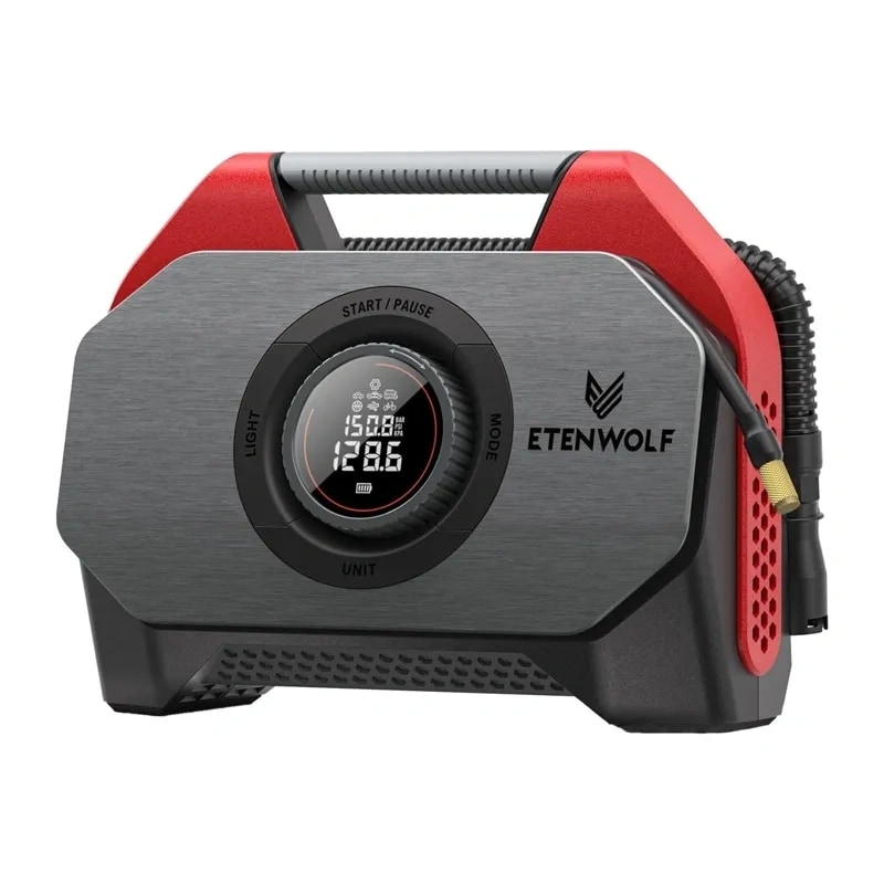 Etenwolf S6 SE -auton ilmakompressori, 11,03 bar, 15 600 mAh (punainen)