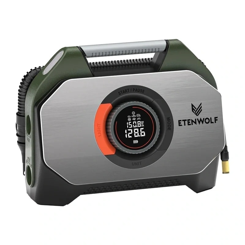 Etenwolf S7 -auton ilmakompressori, 11,03 bar, 38 400 mAh