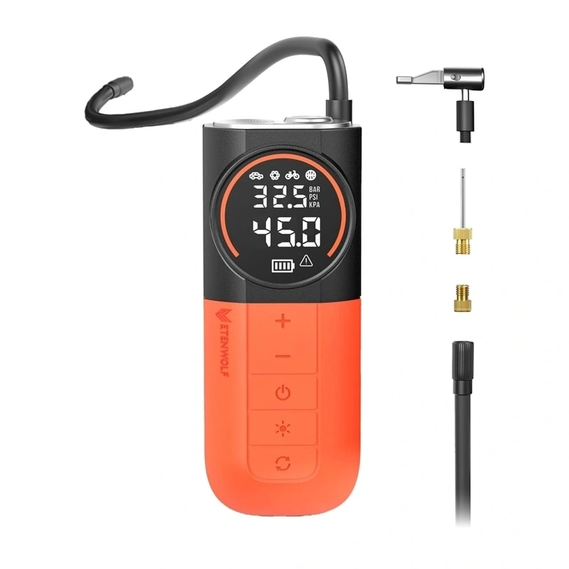 Etenwolf S1 -auton ilmakompressori, 11,03 bar, 5200 mAh