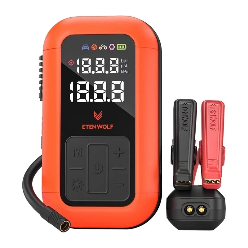Etenwolf X6 Pro Max -auton ilmakompressori, 11,03 bar, 12 000 mAh