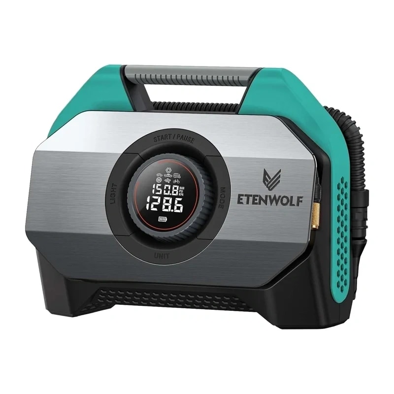 Etenwolf S6 -auton ilmakompressori, 11,03 bar, 19 200 mAh (sininen)