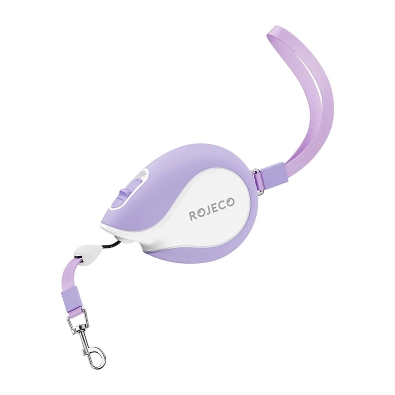 Rojeco Mini Pet -vetoketjuhihna, 3 m (violetti)