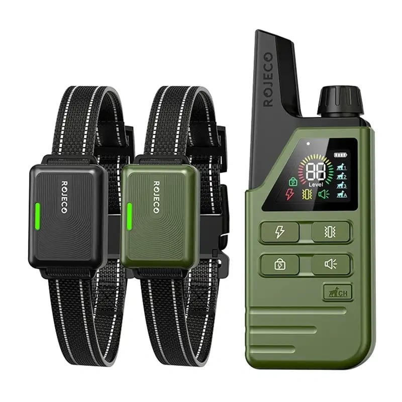 Koulutuskaulus Rojeco DOG800, 2 kaulusta