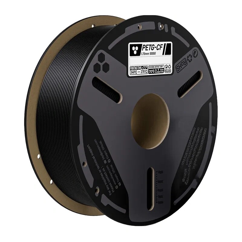 ELEGOO PETG-CF -hiilikuitufilamentti (musta) 0,5 kg
